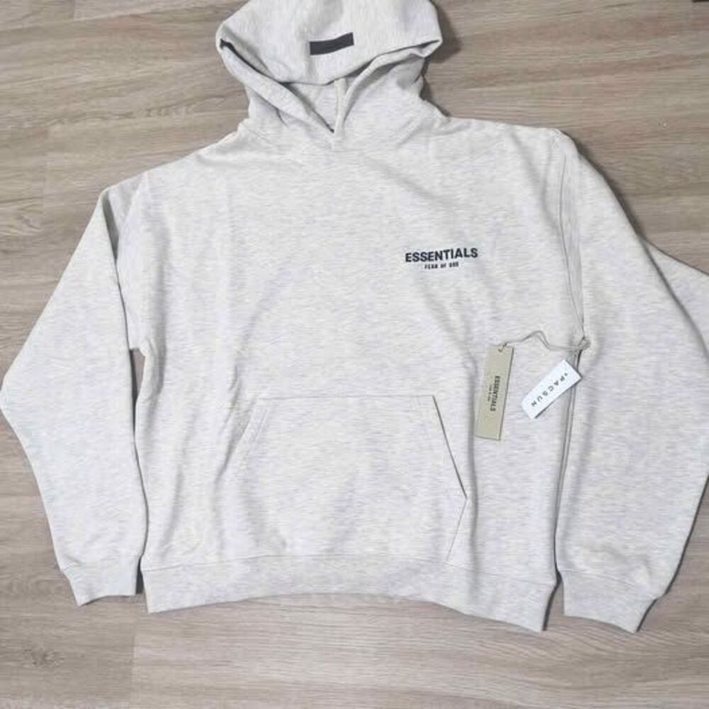 Essentials Fear of God Hoodie – Light Oatmeal – New With Tags - Size M